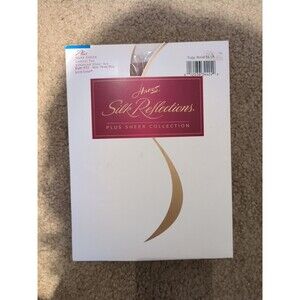 Hanes Plus Silk Reflections Silky Sheer Control Top, Size 3 Plus In Little Color